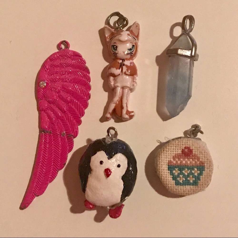 Faulty/Damaged/Old Pendant and Charms Lot